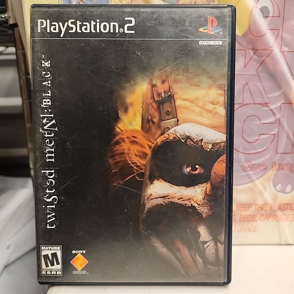 Twisted Metal: Black (Sony PlayStation 2, 2001) CIB Black Label w/ Manual Tested